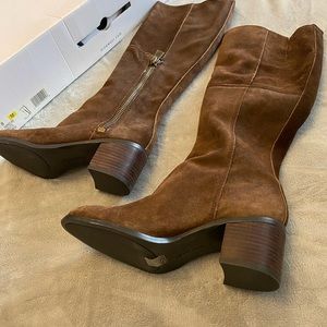 NWOT Nine West Brown Suede Boots